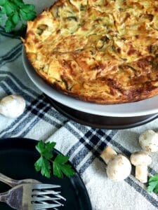 Mushroom Tortilla Bake on a plate