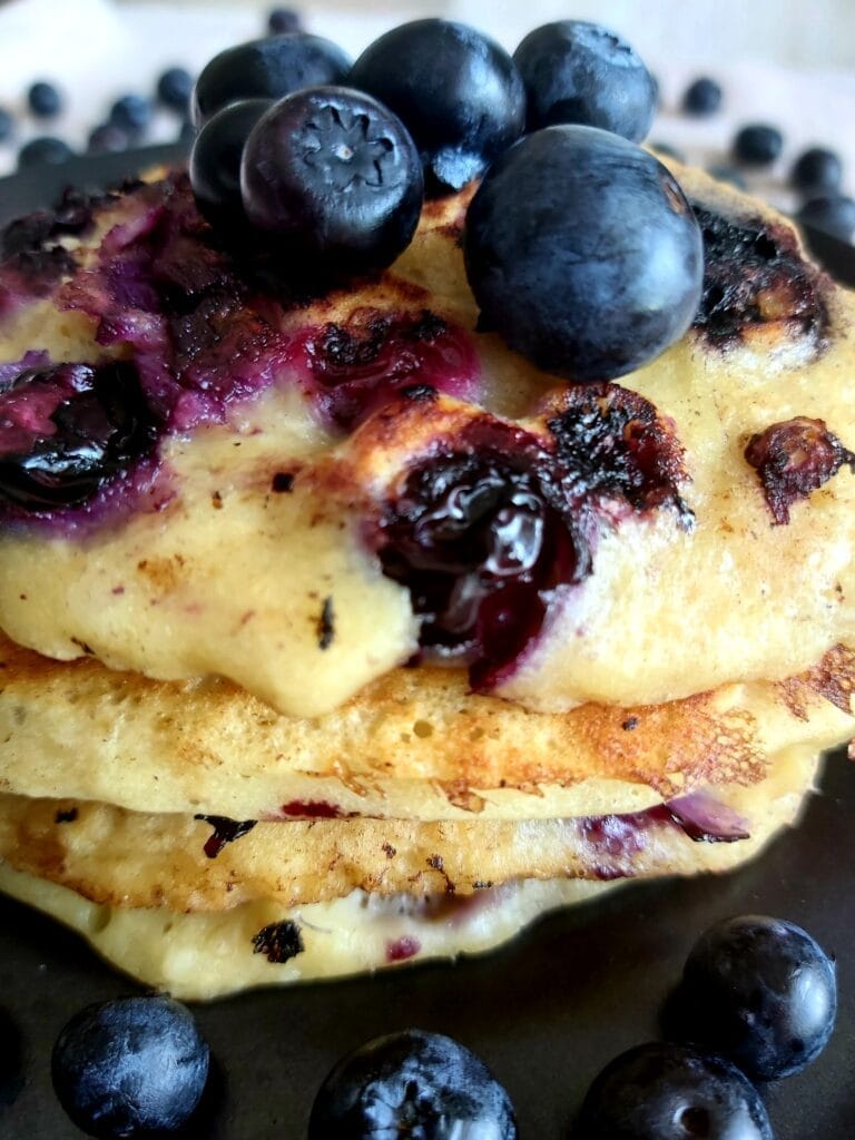 Blueberry Oatmeal Pancakes - A Cup Full of Sprinkles